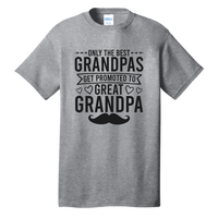 Best Grandpas Promoted Great Grandpa - White