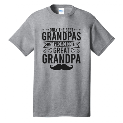 Best Grandpas Promoted Great Grandpa - White